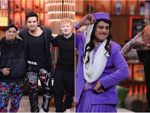 Pics: Krushna Abhishek teases next episode of Kapil Sharma's show with Ed Sheeran