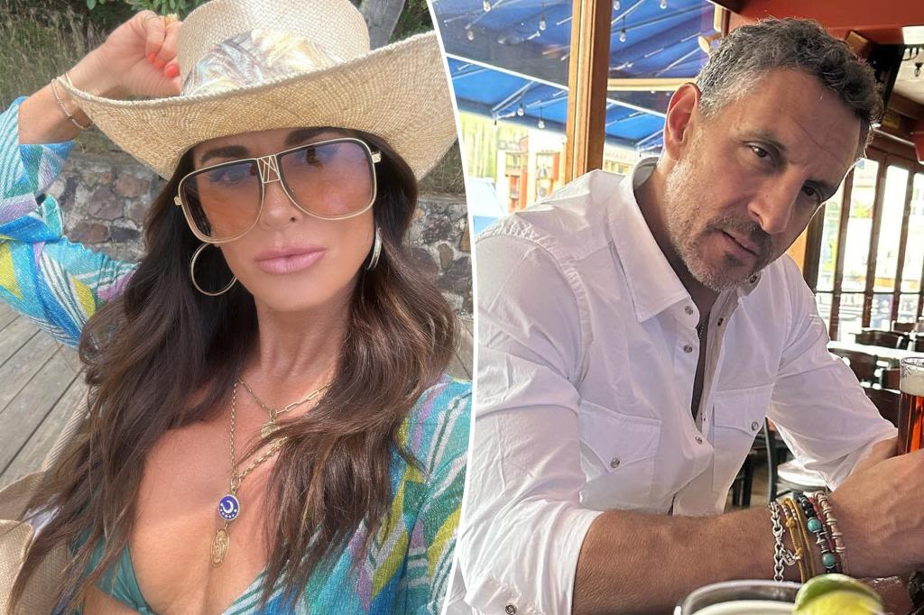 Kyle Richards flaunts her figure in a bikini after ex Mauricio Umansky was spotted kissing another woman