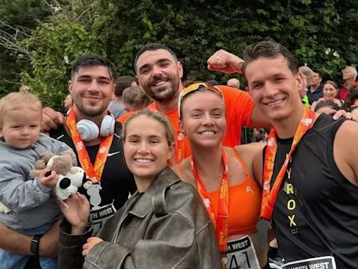 Adorable scenes as Molly-Mae Hague and Bambi support Tommy Fury after 10k charity run