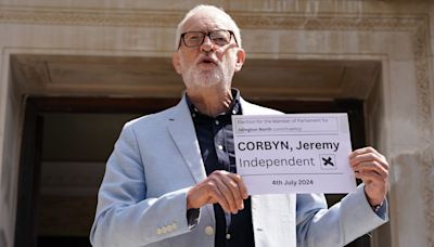 Ex-Labour leader Jeremy Corbyn re-elected as MP after running as independent in Islington North