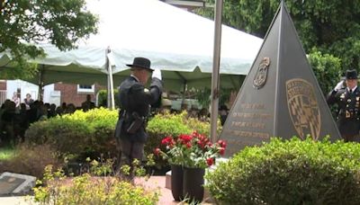 Fallen Maryland state troopers memorialized at ceremony: 'We salute them'