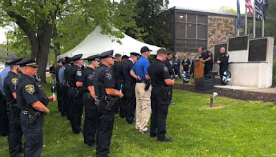 Chief Justin McIntire, Officer Sean Sluganski added to Borough and Township Memorial in South Park