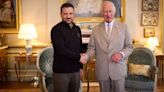 Zelenski agradece a Carlos III el apoyo de Reino Unido al pueblo ucraniano