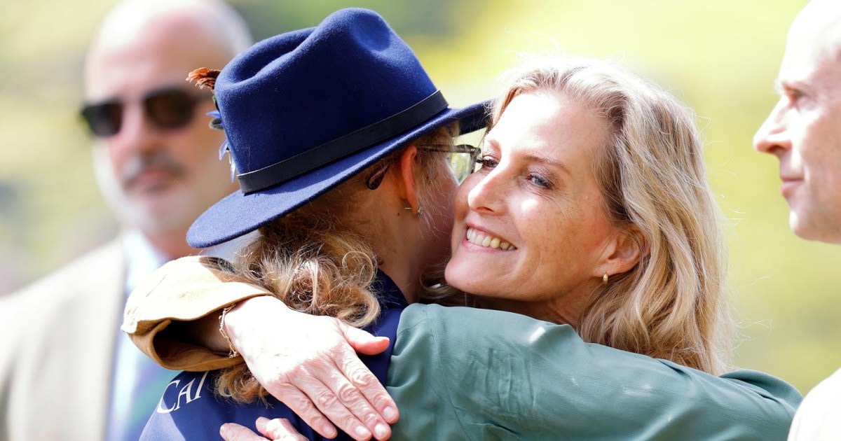 Duchess Sophie Hugs Daughter Lady Louise at Royal Windsor Horse Show