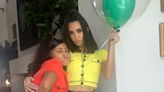 Kim Kardashian and North West Twin in Neon Outfits at Kourtney Kardashian's Vintage Disneyland Baby Shower