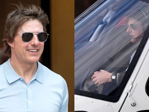 Tom Cruise Flies His Helicopter to Oxford for Quick Day Trip