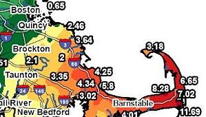 'Persistent rain for nearly 3 days': How much did Cape Cod get?