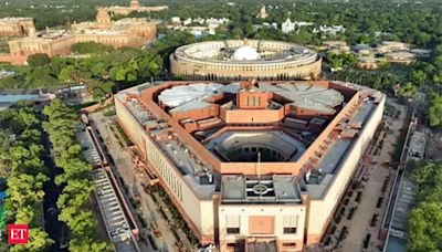 Opposition members wave copies of Constitution on first day of 18th Lok Sabha