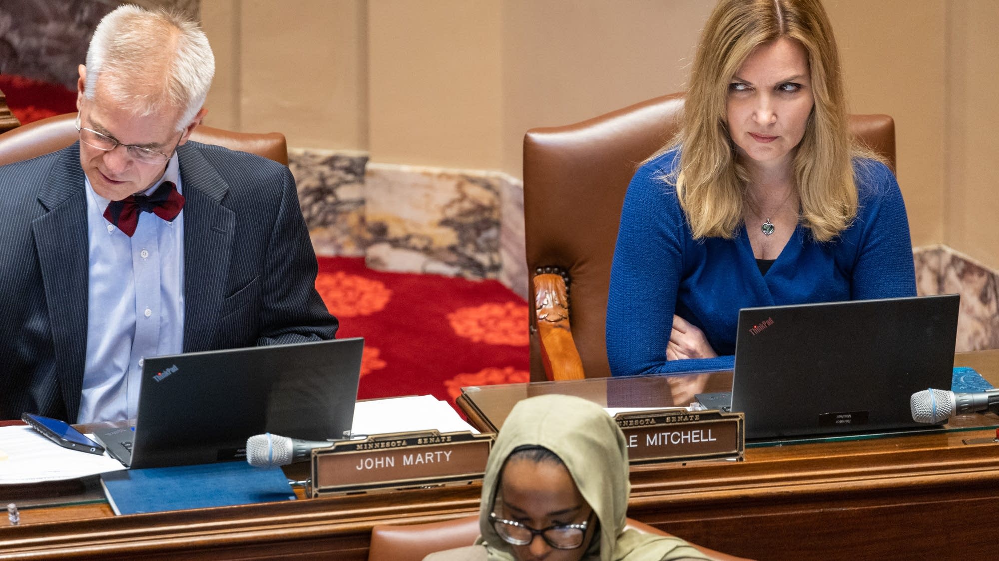 Sen. Mitchell returns to Capitol as her arrest looms over session’s final weeks