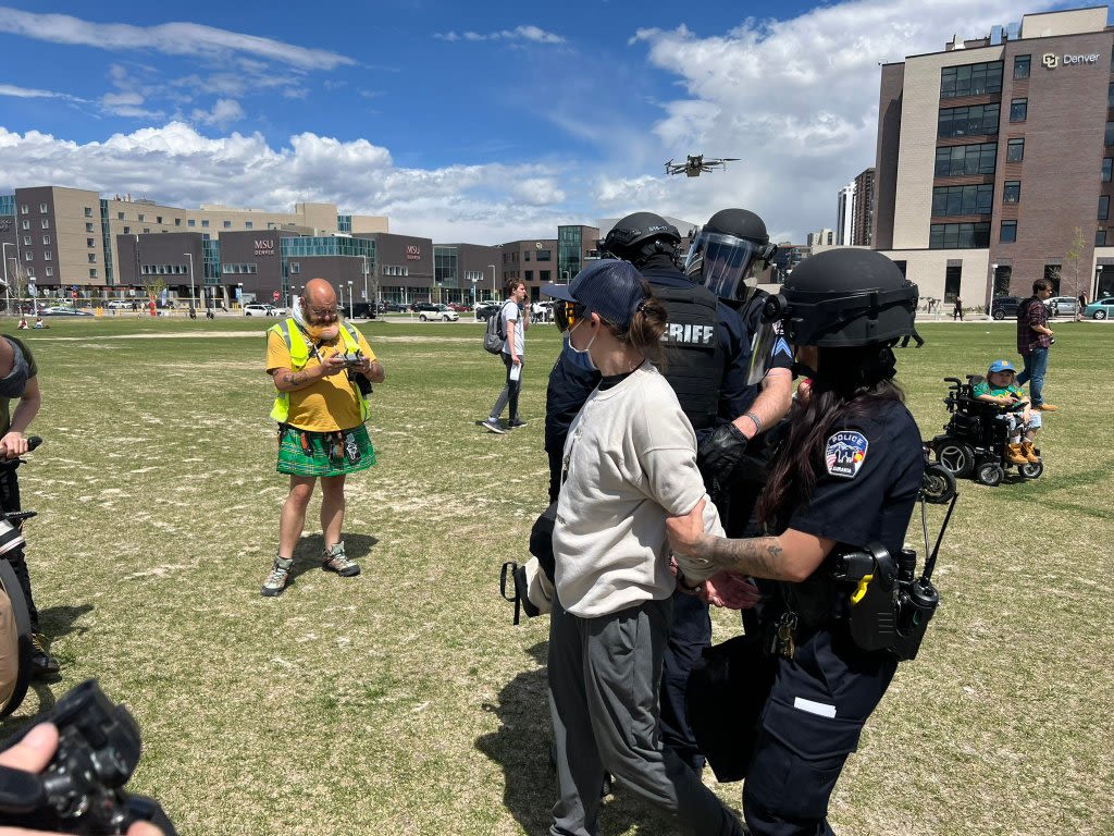 Denver police arrest 40 pro-Palestine protesters on Auraria Campus, dismantle encampment