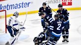 Nikolaj Ehlers scores in the third period as the Winnipeg Jets top the Tampa Bay Lightning 4-2