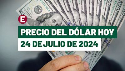 ¡Peso retrocede 1.27%! Precio del dólar hoy 24 de julio de 2024