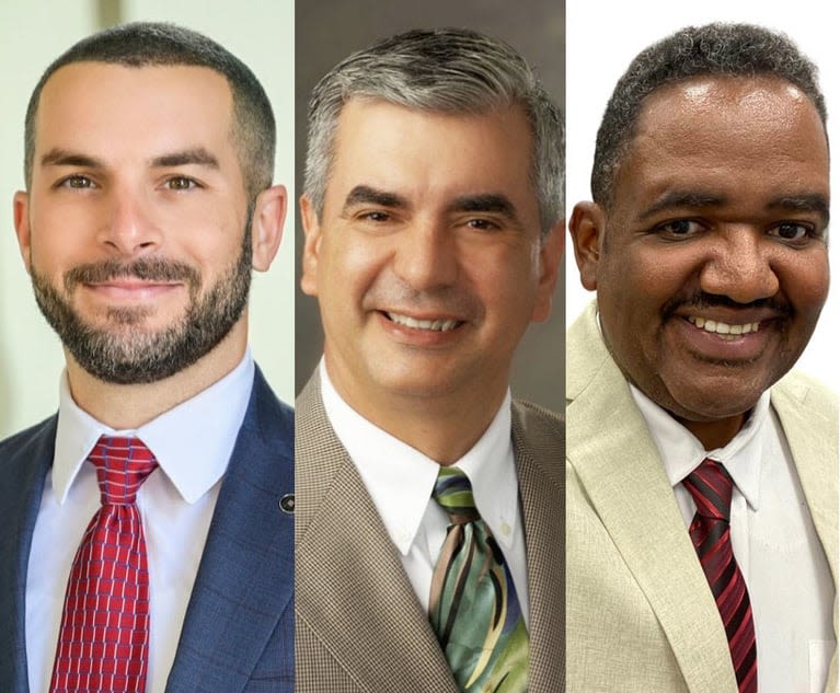3-Way Race for Broward Judge: Samuel Ford Stark, Woody Clermont and Alejandro Arreaza | Daily Business Review