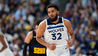 Karl-Anthony Towns of the Timberwolves receives the NBA's social justice award