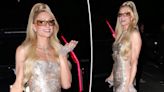 Paris Hilton is the ‘It Girl blueprint’ in laced-up sequined dress while previewing new album