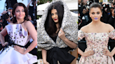Aishwarya Rai Bachchan’s Cannes Film Festival Looks Through the Years: Playful Texturure in Georges Chakra, Hooded Elegance...