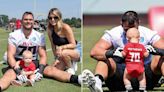 Atlanta Falcons' Jake Matthews Enjoys Time Playing with Son Beckett, 9 Months, at NFL Training Camp