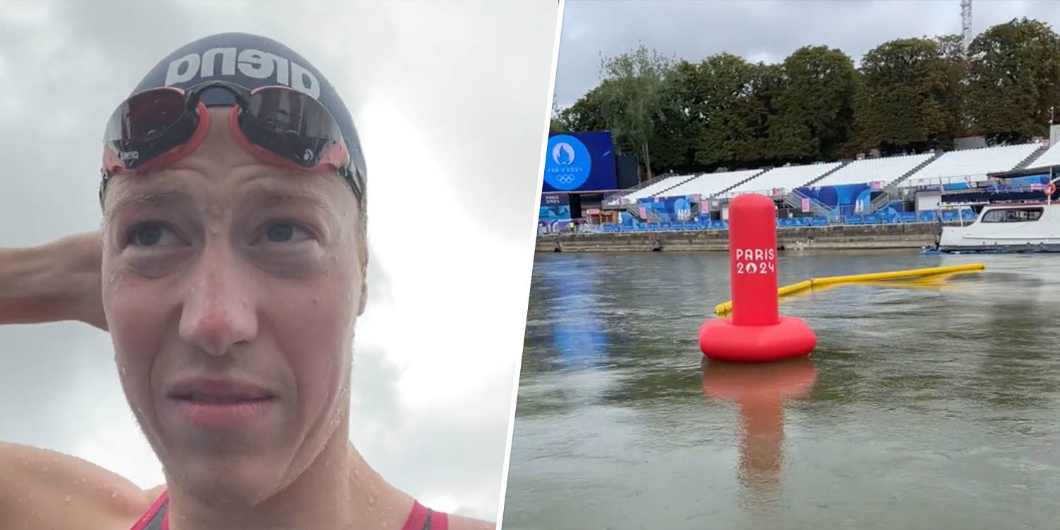 Olympic Muffin Man’s message to fans before swimming in the Seine: ‘If I don’t survive this, tell my fans I love them’