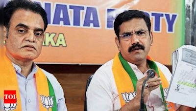 Muda scam: Karnataka BJP releases ‘vital documents’, says CM Siddaramaiah is corrupt | Bengaluru News - Times of India