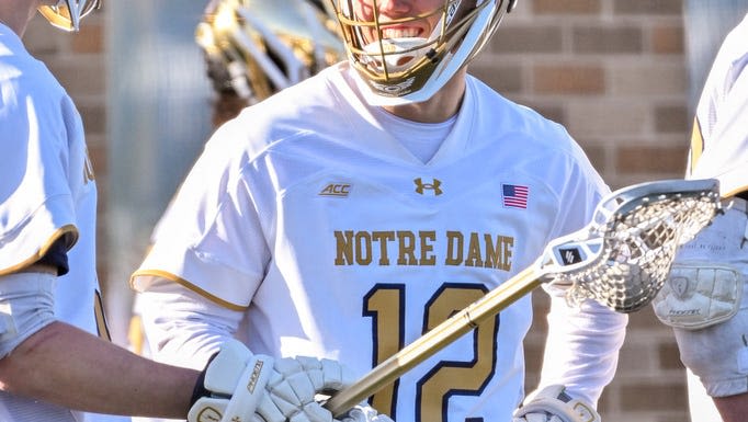 Notre Dame lacrosse offers a progress report on former Irish football QB Tyler Buchner