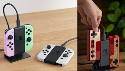 任天堂推出新款 Joy-Con 充電架及經典紅白機款控制器 - Cool3c