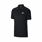 Nike POLO衫 NSW Polo 休閒 男款 棉質 扣子 開岔 短袖 穿搭 黑 白 CJ4457010