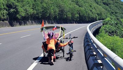 長愛育幼院單車環島 6歲童與8旬志工互助成經典