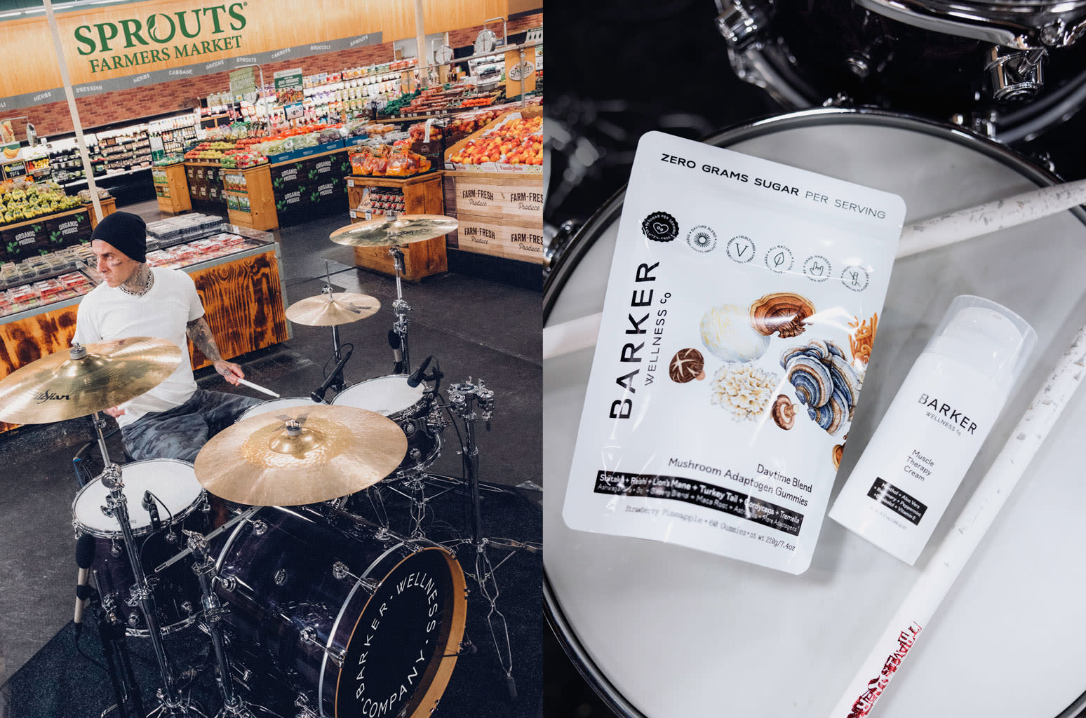 Travis Barker’s Barker Wellness Is Now Available at Sprouts Stores