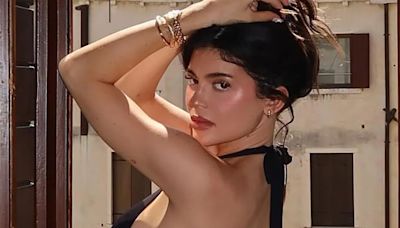 Kylie Jenner stuns in sexy backless dress as she shows off curves on holiday