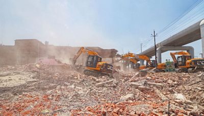 Lucknow: Video Shows Illegal Religious Structure Razed In Akbar Nagar During Demolition Drive