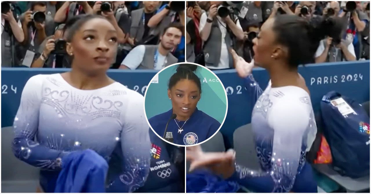 Simone Biles speaks out about furious reaction towards the crowd after beam nightmare