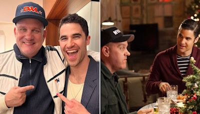Darren Criss reunites with 'Glee' father-in-law Mike O'Malley