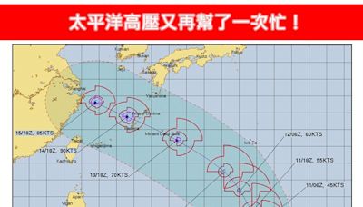 「貝碧佳」颱風這2天最靠近台灣！專家：太平洋高壓又幫了一次忙