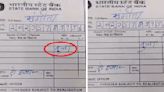 Woman writes her 'rashi' on SBI bank deposit slip instead of amount in rupees, internet in splits