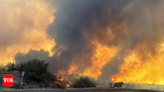 Evacuations ordered as wildfire spreads north of Los Angeles - Times of India