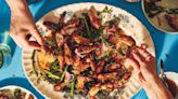 Chicken wings with grapefruit, tamarind and lime leaf dressing recipe