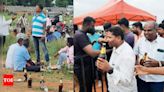 Watch: Liquor flows at event to celebrate Karnataka BJP candidate's LS win | Bengaluru News - Times of India