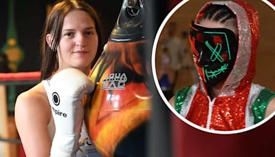 Teenage sporting sensation grew up to become the woman behind the mask