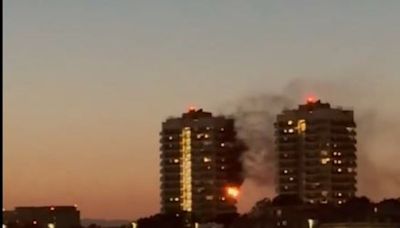 North Woolwich: Residents tell of panic as fire tore through high-rise flat in east London