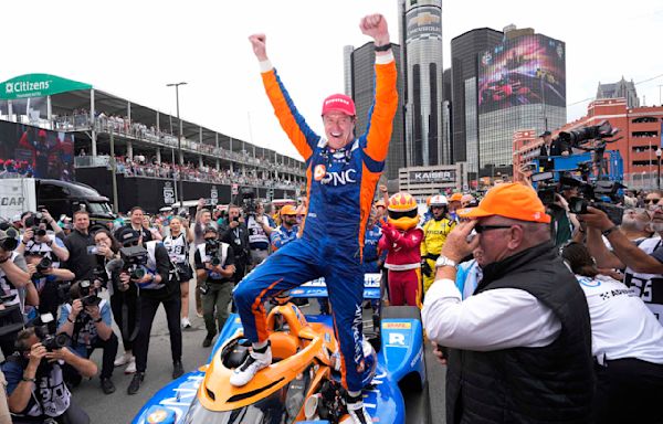 Scott Dixon wins record 4th Detroit Grand Prix, becoming 1st IndyCar driver to win 2 this season