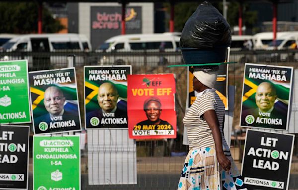 South Africa heading for 'coalition country' as partial election results have the ANC below 50%