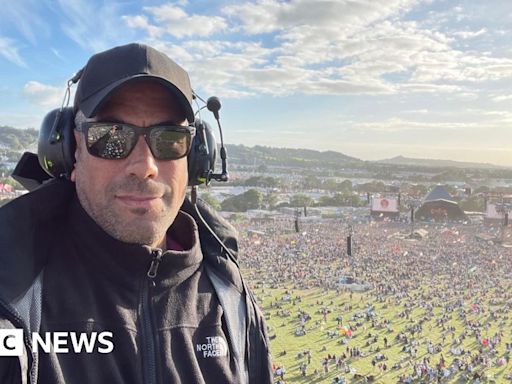 Glastonbury Festival: 'I get the best view'