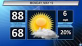 Northeast Ohio Monday weather forecast: Mostly sunny with slight chance of storms