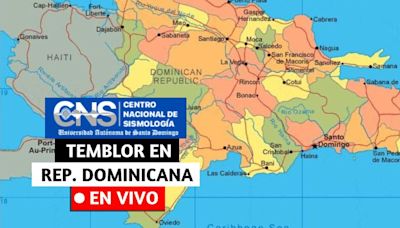 Temblor en Rep. Dominicana hoy, 24 de mayo - nuevos sismos con magnitud y epicentro, vía CNS