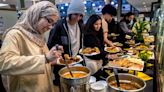 Ramadan at Claremont Colleges' dining halls: Grape leaf dolmas, halal harissa chicken