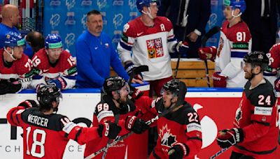 Canada beats Czech Republic 4-3 in OT at men's hockey world championship, US tops Latvia 6-3