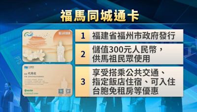 中國福州對馬祖推「同城卡」 學者：想將兩岸降為省對省關係