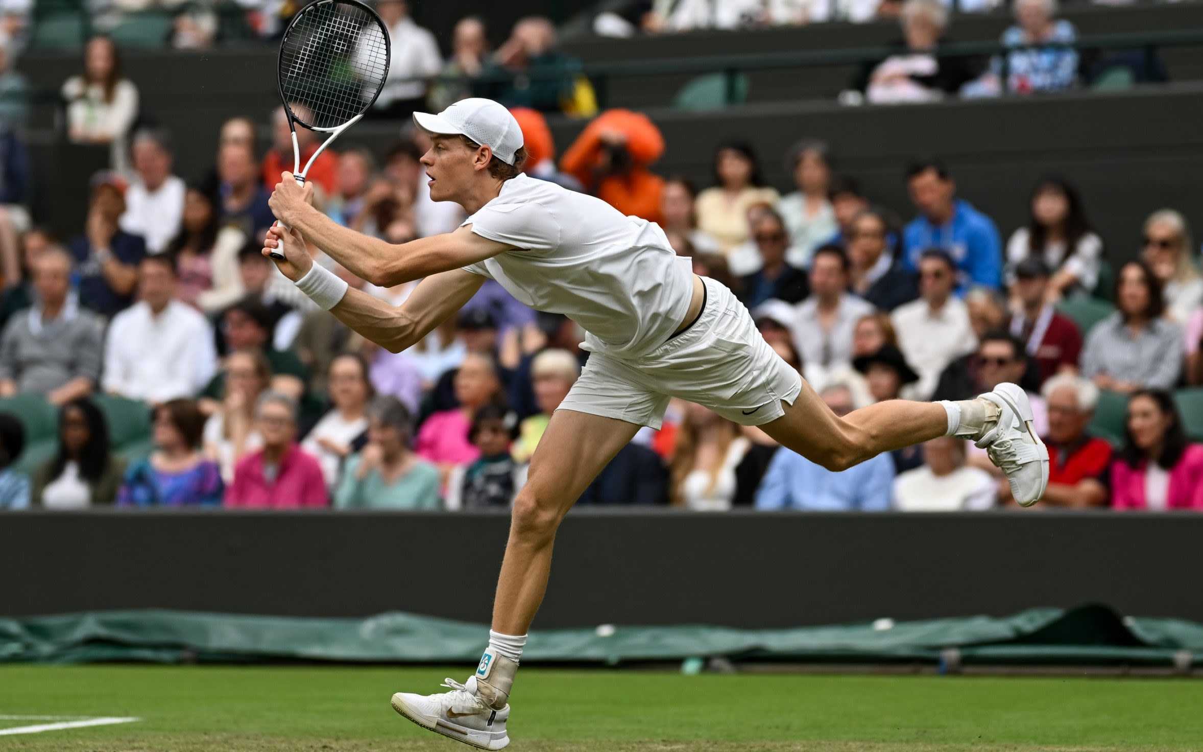 Watch: Jannik Sinner produces outrageous shot in win that underlines his Wimbledon title credentials