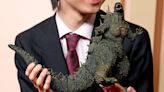 ‘Godzilla Minus One’ Team Accessorize With Monster Figurines at 2024 Oscars