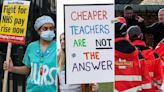 UK strikes: What teachers, Royal Mail and NHS unions have said about possible walkouts